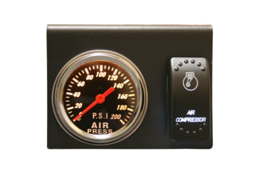 Image of Bulldog Winch 200PSI Air Pressure Gauge, Switch, Bracket Set, 42078