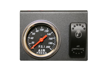 Image of Bulldog Winch 200PSI Air Pressure Gauge, Switch, Bracket Set, 42078