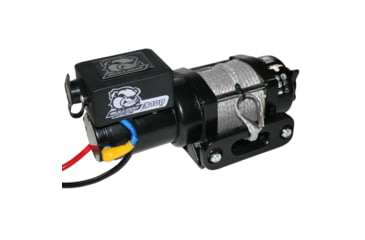Image of Bulldog Winch 3400lb Trailer/Utility Winch, 50ft Synth Rope, Roller Fairlead, Mnt Plate, 15018