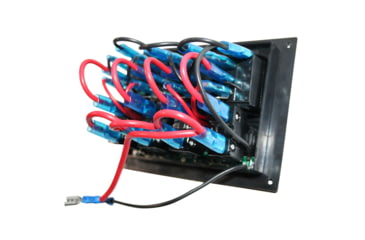 Image of Bulldog Winch 4-Switch Panel w/ Lighted Breakers, Black, 20266