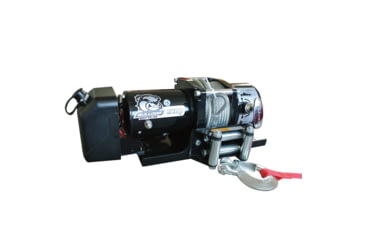 Image of Bulldog Winch 7800lb Trailer Winch, 47.6ft Wire Rope, Roller Fairlead, Mnt Plate, Low Profile, 10031