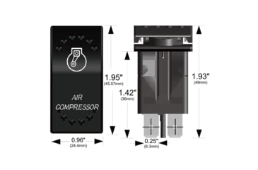 Image of Bulldog Winch Air Compressor ON/OFF Rocker Switch, 20364