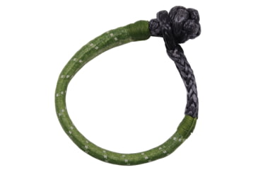 Image of Bulldog Winch AR Rope Shackle, 10mm, 30K BS, 8in dia Loop, Reflective, Green, 20393