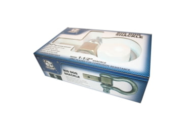 Image of Bulldog Winch Big Dog Shackle, 2X2in Receiver Mount w/ 1-1/2in Shackle, Silver, 20181