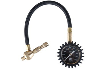 Image of Bulldog Winch Deflator with 0-100PSI Analog Pressure Gauge, Black, 42066