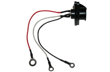 Image of Bulldog Winch Female Plug, Truck Standard Series with Medium Size Loop Connectors for Solenoids, Black, 20178A