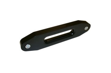 Image of Bulldog Winch Hawse Fairlead, Aluminum with 10in Mount/Short Drum, 1in Thick, Black, 20086