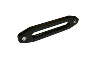 Image of Bulldog Winch Hawse Fairlead, Aluminum with 10in Mount/Standard Drum, 3/4in Thick, Black, 20085