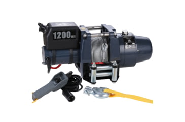 Image of Bulldog Winch Hoist 1200 lb 12vDC, 50ft Wire Rope, Black, 12001