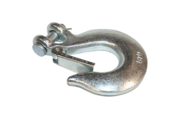 Image of Bulldog Winch Hook, 7/16in w/ Clasp G70, Alloy Steel, Zinc Plated, Silver, 20122