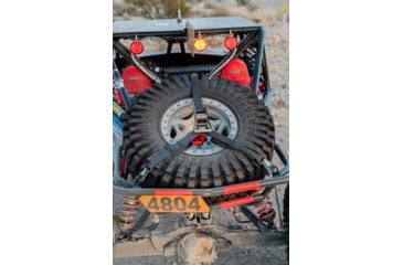 Image of Bulldog Winch Horizontal Tire Ratcheting Y Tie-Down Strap, Black, 20363