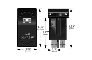 Image of Bulldog Winch LED Light Bar Rocker Switch, White, 20260
