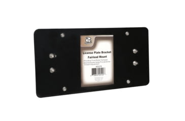 Image of Bulldog Winch Licence Plate Bracket, Roller Fairlead Mount, Black, 20278