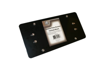 Image of Bulldog Winch Licence Plate Bracket, Roller Fairlead Mount, Black, 20278