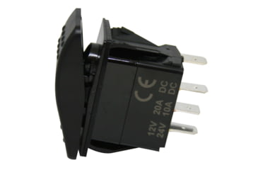 Image of Bulldog Winch Momentary Rocker Switch, Replacement for 20266, Black, 20374
