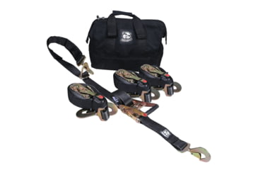 Image of Bulldog Winch Ratcheting Axle Strap Set, 5 Pieces, Black, 20230