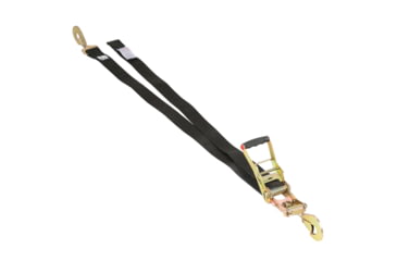 Image of Bulldog Winch Ratcheting Tie Down Strap 2in X 8ft 10K BS, Black, 20325