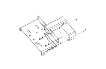 Image of Bulldog Winch Receiver Mount - Utility Winch 1-1/4inx1-1/4in, Black, 20316