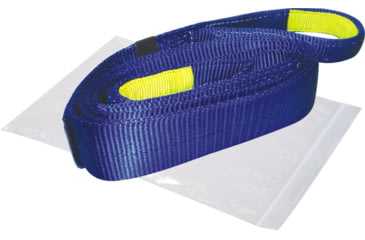 Image of Bulldog Winch Recovery Strap 3in X 30ft, 30,000lb BS Polyester, Black, 20030