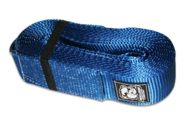 Image of Bulldog Winch Recovery Strap 4in X 30ft, 40,000lb BS Polyester, Black, 20031