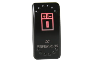 Image of Bulldog Winch Rocker Switch - Dc Power Plug, Black, 20319