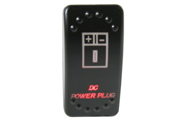 Image of Bulldog Winch Rocker Switch - Dc Power Plug, Black, 20319