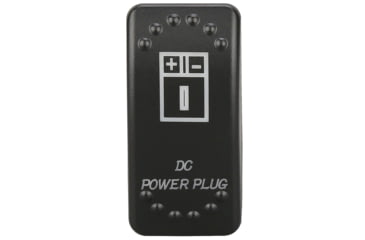 Image of Bulldog Winch Rocker Switch - Dc Power Plug, Black, 20319