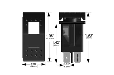 Image of Bulldog Winch Rocker Switch-ON/OFF 5-Pin, White, 20255