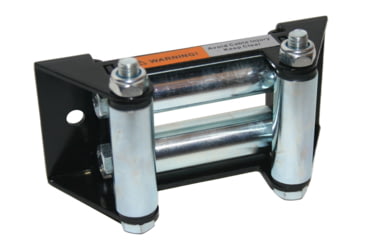 Image of Bulldog Winch Roller Fairlead, ATV with 122.5mm Mount, Black Powder Coat, Black, 20055
