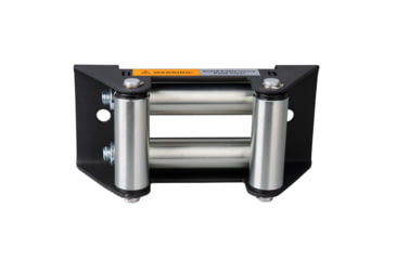 Image of Bulldog Winch Roller Fairlead, ATV with 122.5mm Mount, Textured Black Finish, Black, 20055T