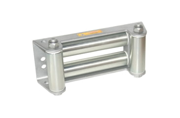 Image of Bulldog Winch Roller Fairlead - Heavy Duty Truck, 10in Mount/Standard Drum - 12.5K to 15K, Silver, 20237