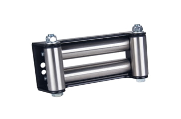 Image of Bulldog Winch Roller Fairlead - Heavy Duty Truck, 10in Mount/Standard Drum - 16.5K and 18.5K with Stainless Rollers, Silver, 20395