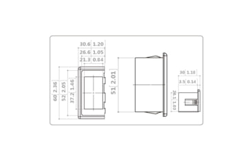 Image of Bulldog Winch Switch Mounting Panel - End, Black, 20264