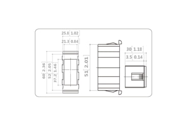 Image of Bulldog Winch Switch Mounting Panel - Middle, Black, 20263