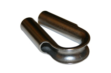 Image of Bulldog Winch Tube Thimble, Stainless for Synthetic Rope 15mm, Silver, 20294
