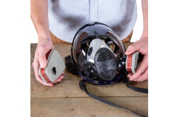 Image of BulletSafe BreatheSafe Respirator/Gas Mask Replacement Filter Set, Black, BS59000.01
