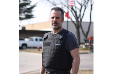 Image of BulletSafe Tactical Front Carrier - Accessory for Bulletproof Vests, Black, XS, BS54000-XS