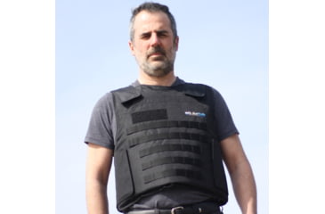 Image of BulletSafe Tactical Front Carrier - Accessory for Bulletproof Vests, Black, XS, BS54000-XS