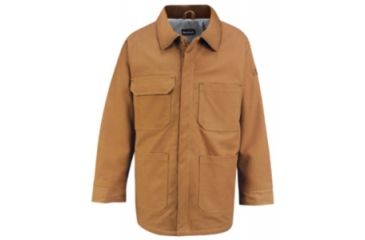 Image of Bulwark Brown Duck Lineman Coat with Lanyard Access, Excel FR ComforTouch, Brown Duck, LNL JLC4BDLNL
