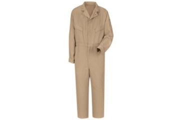 Image of Bulwark Deluxe Contractor Coverall, CoolTouch 2, KHAKI, RG38 CMD4KHRG38