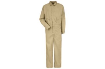 Image of Bulwark Deluxe Coverall, Excel FR ComforTouch, 6 oz., KHAKI, RG36 CLD4KHRG36