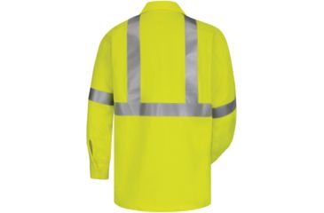 Image of Bulwark Hi-Visibility Flame-Resistant Work Shirt-Long Sleeve, Men, SMW4HV, LN3XL SMW4HVLN3XL