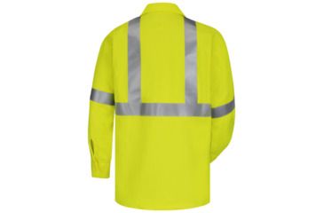 Image of Bulwark Hi-Visibility Flame-Resistant Work Shirt-Long Sleeve, Men, SMW4HV, LNXL SMW4HVLNXL