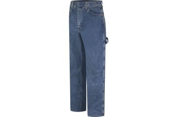 Image of Bulwark Pre-washed Denim Dungaree, EXCEL FR, 14.75 oz., STONE WASH, 3037U PEJ8SW3037U