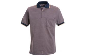 Image of Bulwark Short Sleeve Striped Polo, Nomex IIIA, Men, SNK8NT, SSL SNK8NTSSL