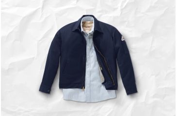 Image of Bulwark Zip-In / Zip-Out Jacket, Excel FR, NAVY, RGS JEW2NVRGS