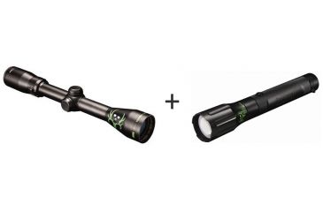 Image of Bushnell Bone Collector 3-9x40 Rifle Scope, Matte Black, Multi-X Reticle, Box Pack with Bushnell HD Torch Bone Collector LED Waterproof Flashlight 100400BC 733960BC-KIT1