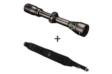Image of Bushnell Bone Collector 3-9x40 Rifle Scope, Matte Black, Multi-X Reticle, Box Pack with Butler Creek Rifle Sling w/ Sewn-In Swivels, Highlander, Bone Collector 81043 733960BC-KIT3