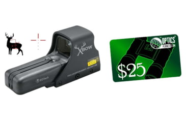 Image of EOTech 512 Red Dot w/ Crossbow Pattern Reticle, Range Assist Black 512.XBOW &amp; FREE 25 OpticsPlanet.com e-Gift Certificate 512.XBOW-KIT2