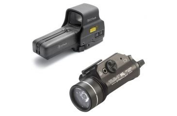 Image of EOTech Holographic Weapon Sight, Non-Night Vision Compatible 518.A65 w/ Streamlight TLR-1 HL High-Lumen Weapon Light 518.A65-KIT2
